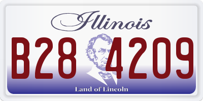 IL license plate B284209