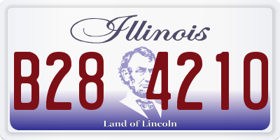 IL license plate B284210
