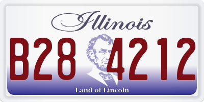IL license plate B284212