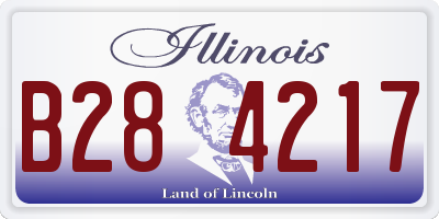 IL license plate B284217