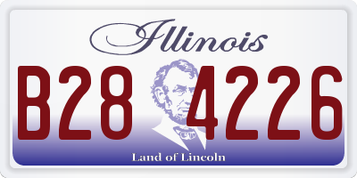 IL license plate B284226