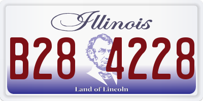 IL license plate B284228