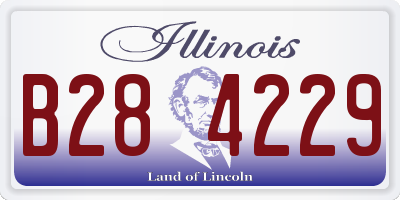 IL license plate B284229