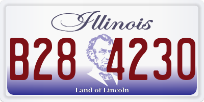 IL license plate B284230