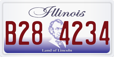 IL license plate B284234