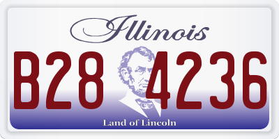 IL license plate B284236