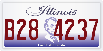 IL license plate B284237