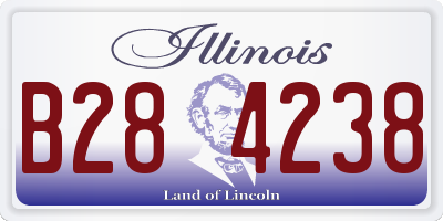IL license plate B284238