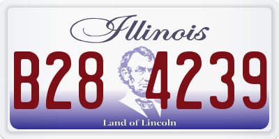 IL license plate B284239