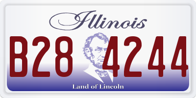 IL license plate B284244