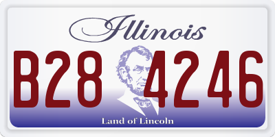 IL license plate B284246