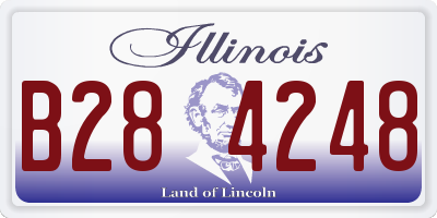 IL license plate B284248
