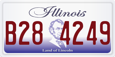 IL license plate B284249