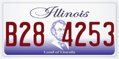 IL license plate B284253