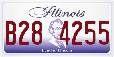 IL license plate B284255