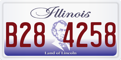 IL license plate B284258