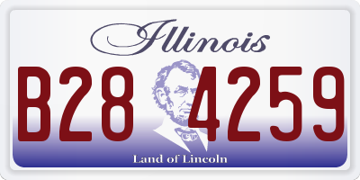 IL license plate B284259