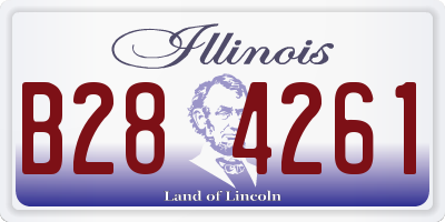 IL license plate B284261
