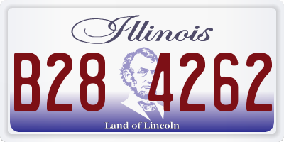 IL license plate B284262