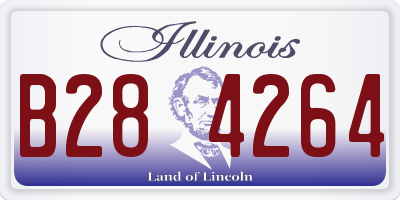 IL license plate B284264