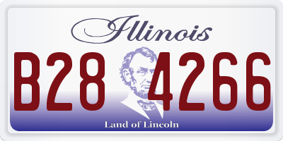 IL license plate B284266