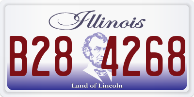 IL license plate B284268