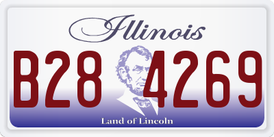IL license plate B284269