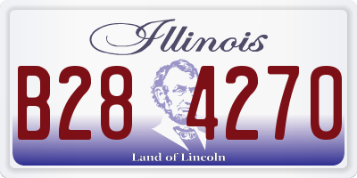 IL license plate B284270