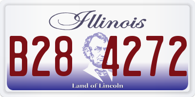 IL license plate B284272