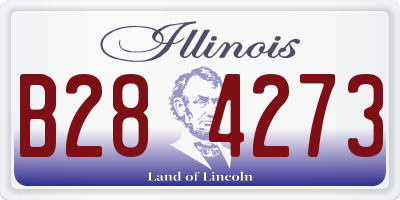 IL license plate B284273