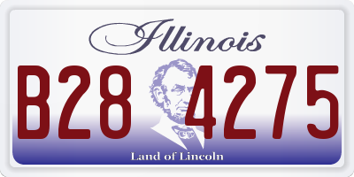 IL license plate B284275