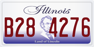 IL license plate B284276