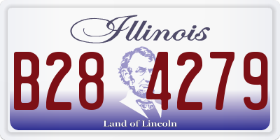 IL license plate B284279