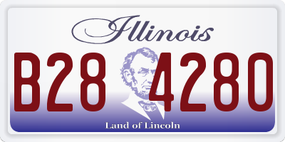 IL license plate B284280