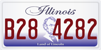 IL license plate B284282
