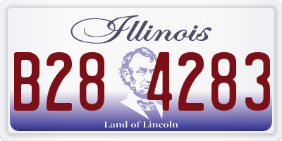IL license plate B284283
