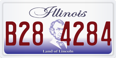 IL license plate B284284