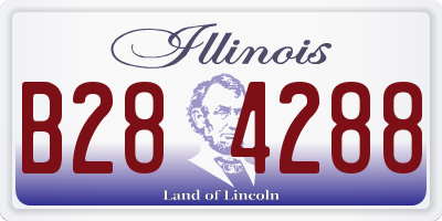 IL license plate B284288