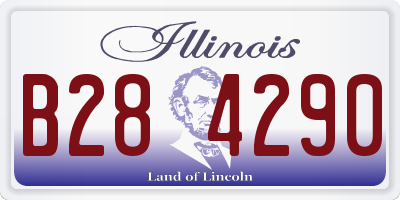 IL license plate B284290