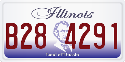 IL license plate B284291