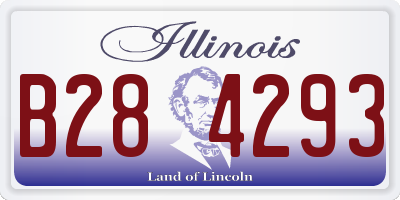 IL license plate B284293