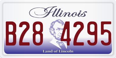 IL license plate B284295
