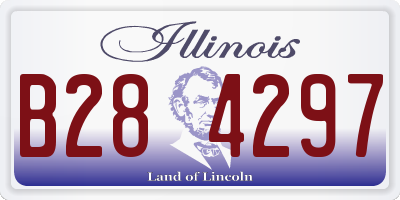 IL license plate B284297