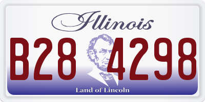 IL license plate B284298