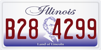 IL license plate B284299