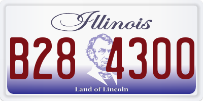 IL license plate B284300
