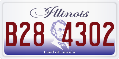 IL license plate B284302