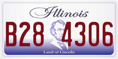 IL license plate B284306