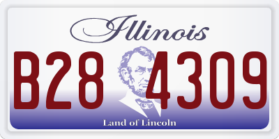 IL license plate B284309
