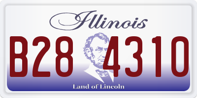 IL license plate B284310